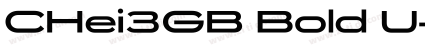 CHei3GB Bold U字体转换